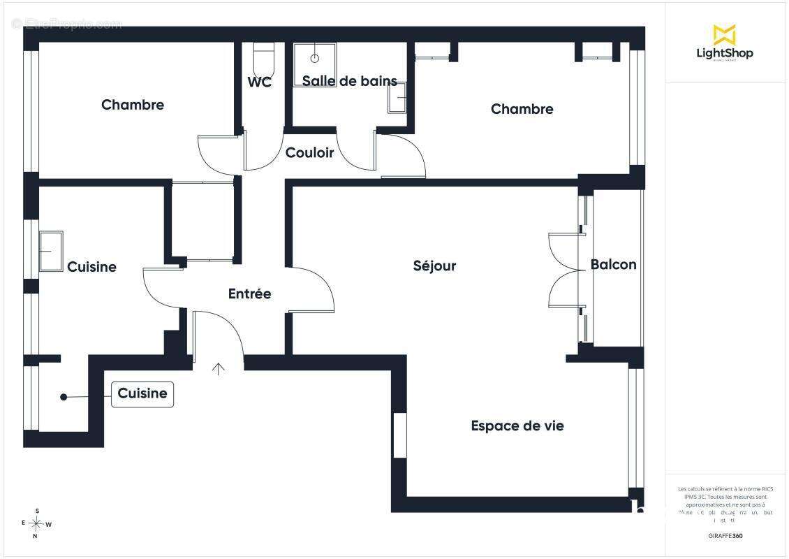 Appartement 3 pièces de 65 m² avec balcon, box et cave - Paris 20 - photo 5