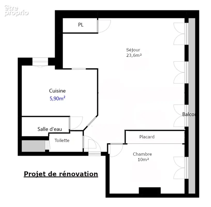 Appartement Marseille 3 pièces 41.40m2 Balcon Dernier étage - photo 7