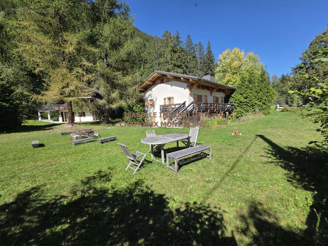 Jardin été / Achat chalet Chamonix - Maison à CHAMONIX-MONT-BLANC