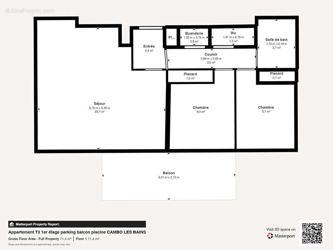 Appartement à CAMBO-LES-BAINS