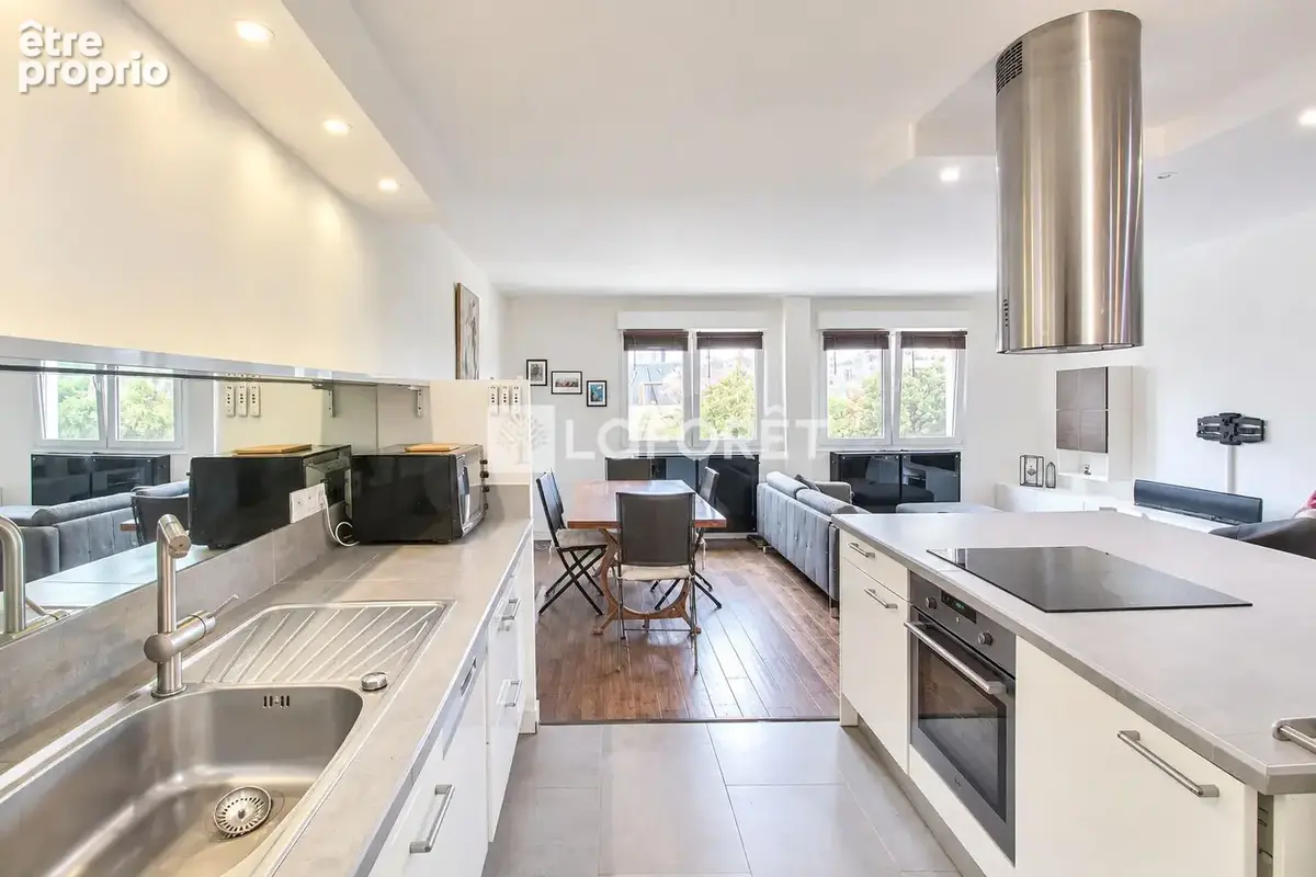 Nanterre centre 105 m² - 3 chambres - séjour 40 m² - parking - photo 2