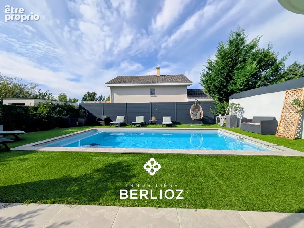 Meylan   limite montbonnot-saint-martin   maison mitoyenne 4 chambres   149 m2 au sol   jardin 300 m2   piscin - photo 4