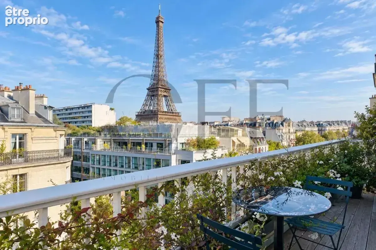 75007 Paris  Suffren  À la lisière du 7ᵉ, au pied du Champ-de-Mars, vue imprenable Tour Eiffel - photo 2