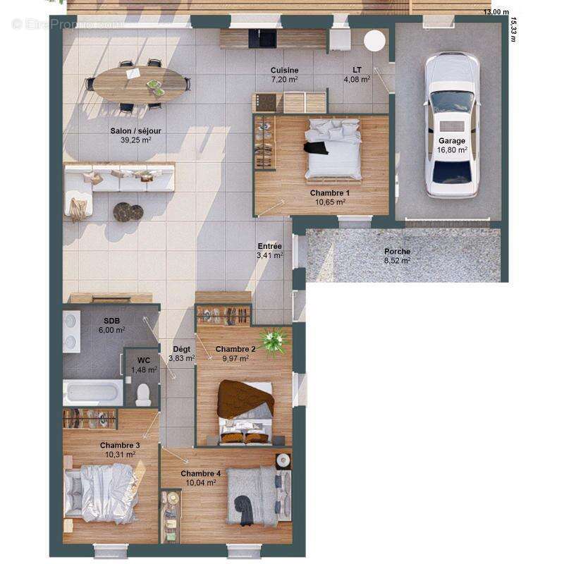 Maison 6 pièces 106 m2 - photo 3