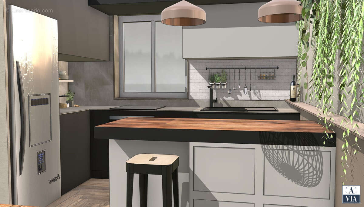 APRES RENOVATION BELLE CUISINE OUVERTE  - Appartement à ERSTEIN