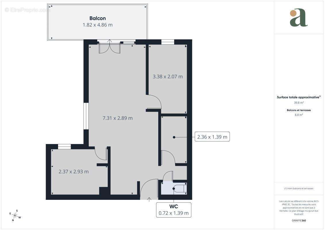 appartement 40m2 en vente dans le Quartier Saint Jacques Grasse (06130) - photo 9