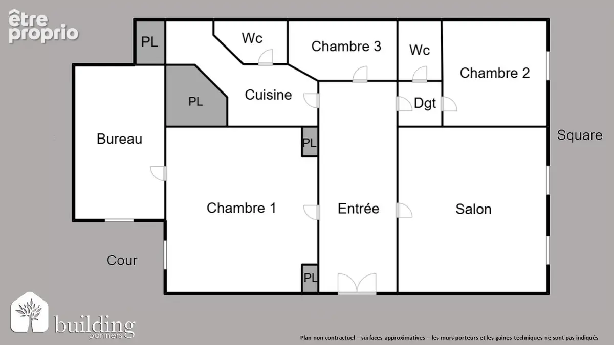 Square du Roule Paris 8ème - Appartement 6 pièces 130,66 m² - photo 2
