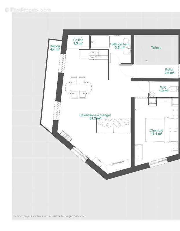Appartement à MAUGUIO