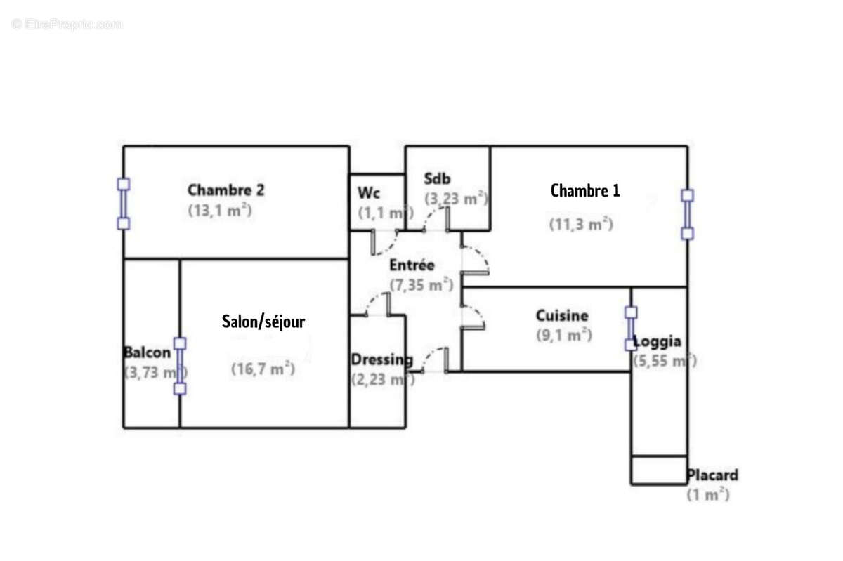 Appartement à MARSEILLE-3E