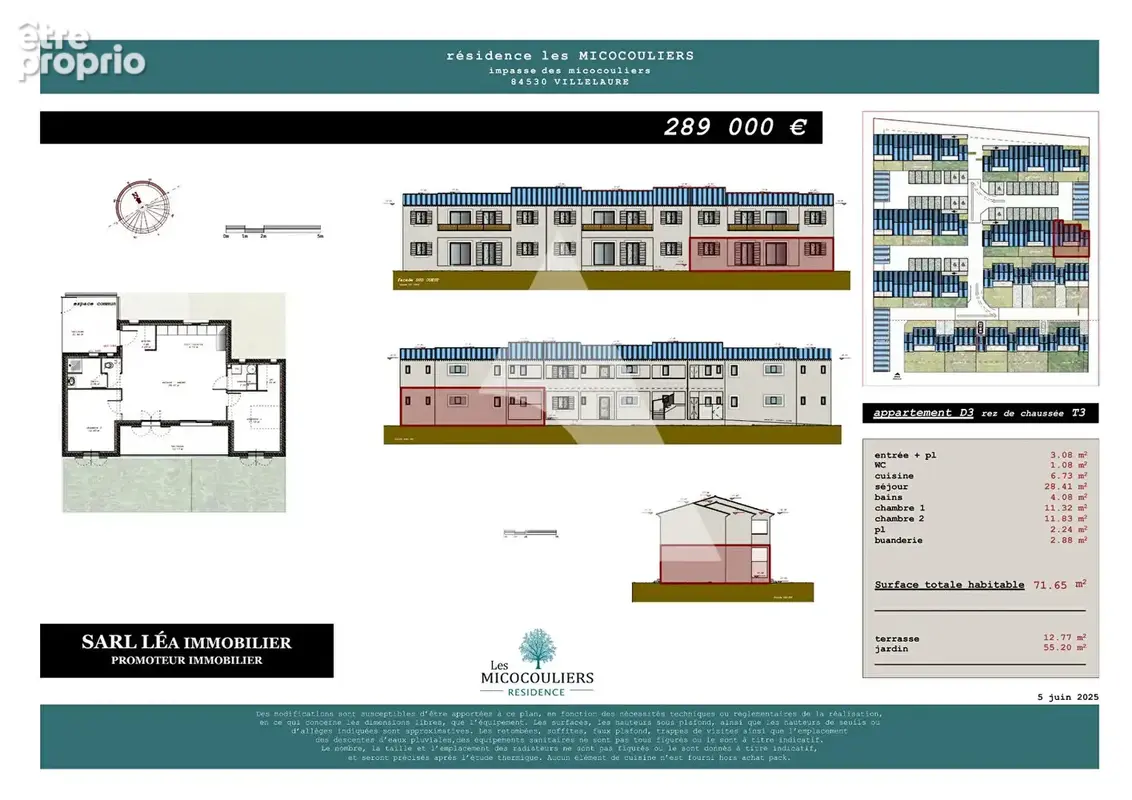 Prox Pertuis - Appartement récentT3 de 71,85 m2 en RDC avec jardin et terrasse - photo 3