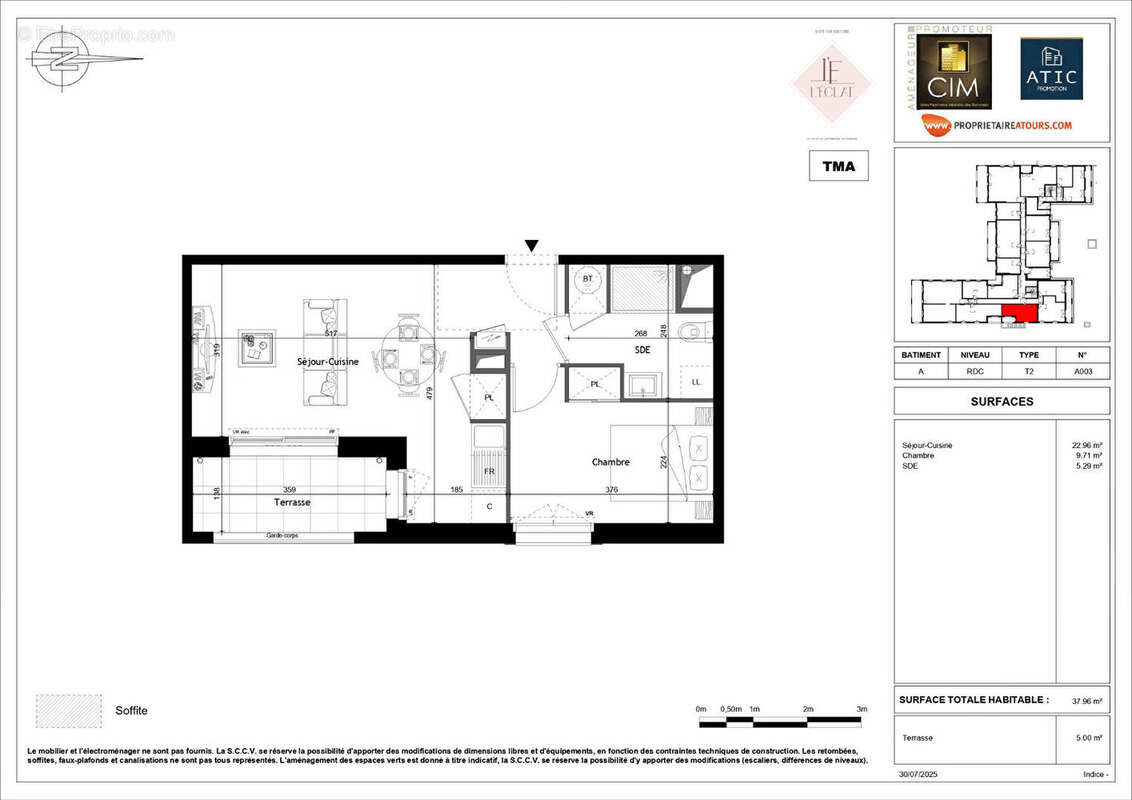 Appartement à SAINT-CYR-SUR-LOIRE