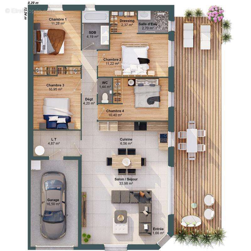 Maison 6 pièces 106 m2 - photo 3