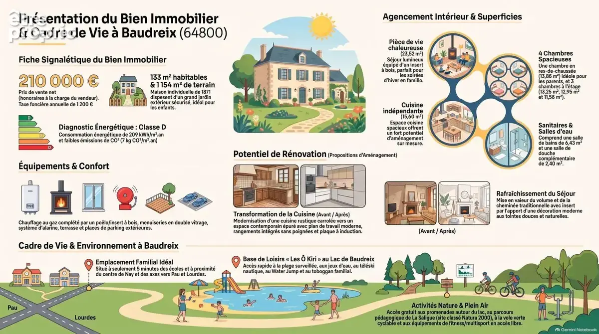 Maison familiale avec grand terrain modulable — À 5 min des écoles - photo 14