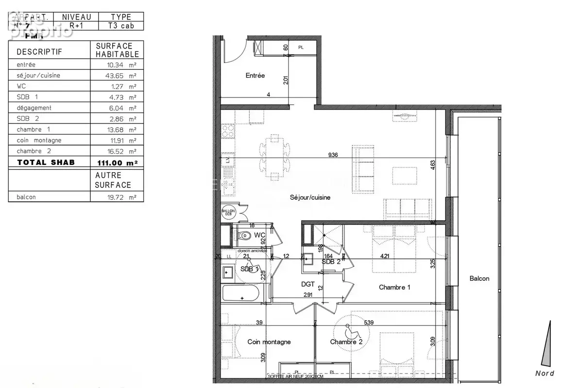 Appartement 4 pièces 111 m² à vendre à Bourg-Saint-Maurice (73700) - photo 3