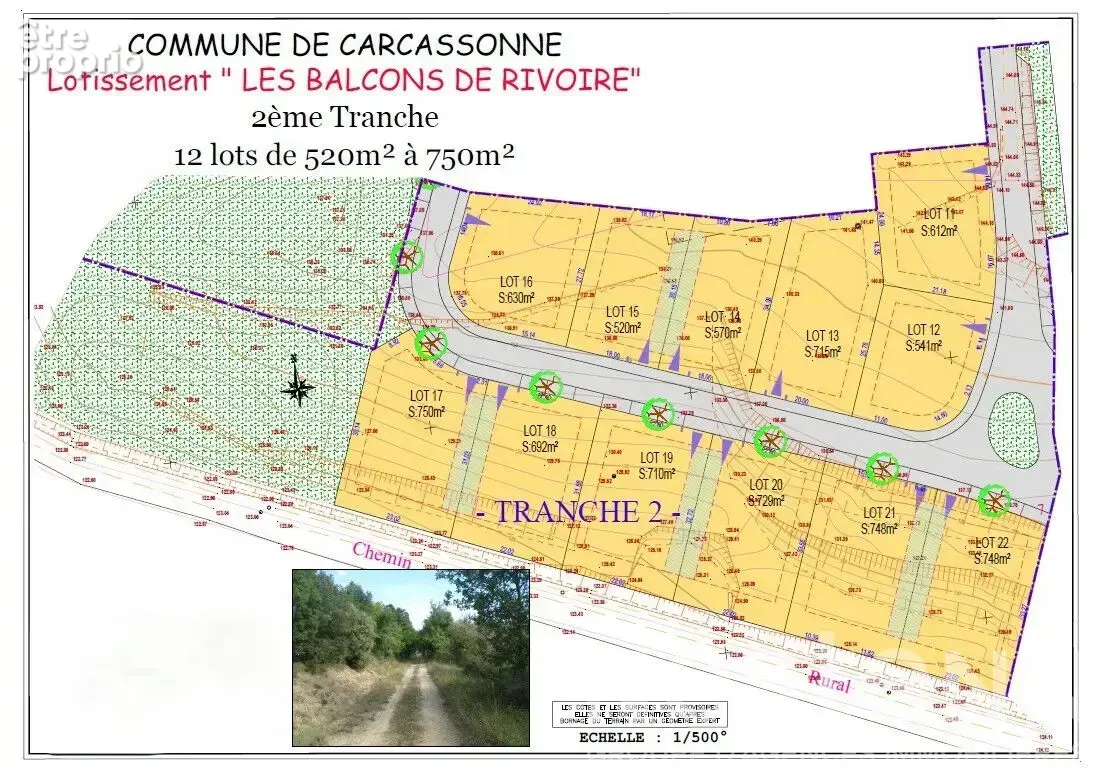 CARCASSONNE - Belle parcelle viabilisée de 710 m² avec libre choix du constructeur - photo 7