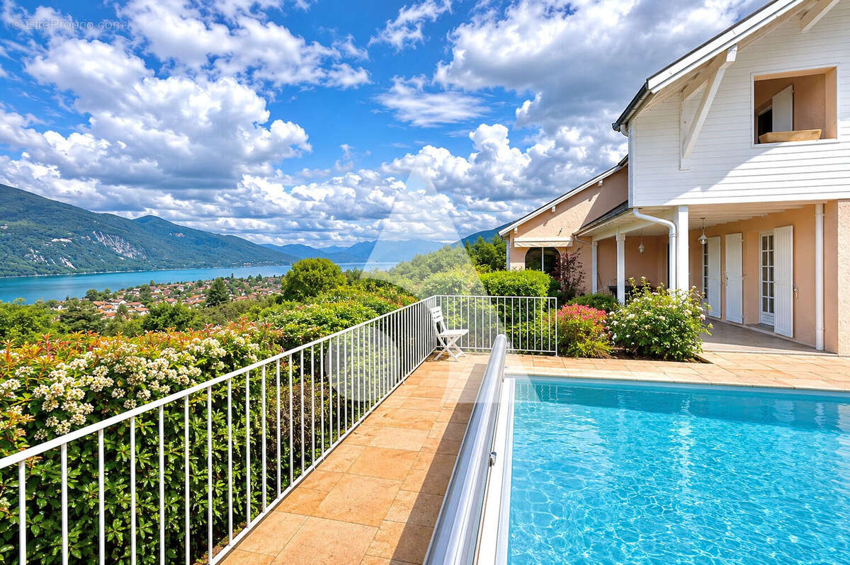 Villa d'exception avec vue panoramique sur le Lac du Bourget - 294 m² - Piscine - photo 2