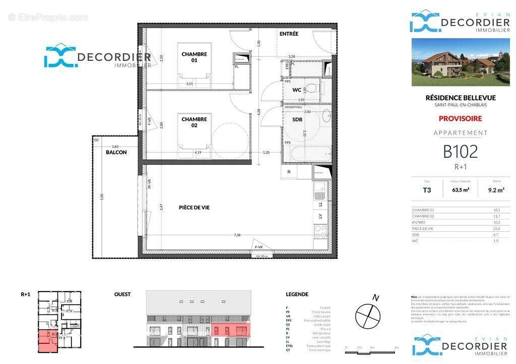 Appartement à SAINT-PAUL-EN-CHABLAIS
