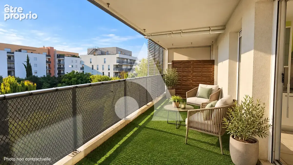 EN EXCLUSIVITÉ ! Montpellier Malbosc  F2 de 47 m² avec terrasse de 17 m² - photo 3