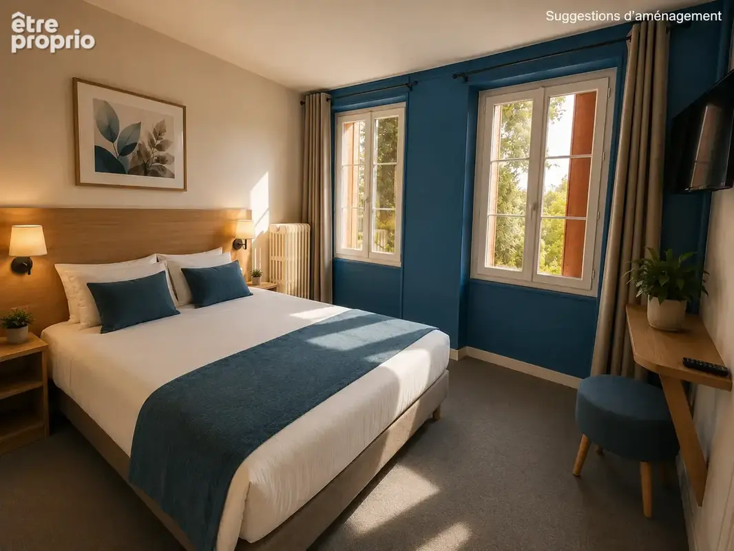 Ensemble immobilier avec ancien hôtel-restaurant et appartement indépendant au cœur de Chabris - photo 13