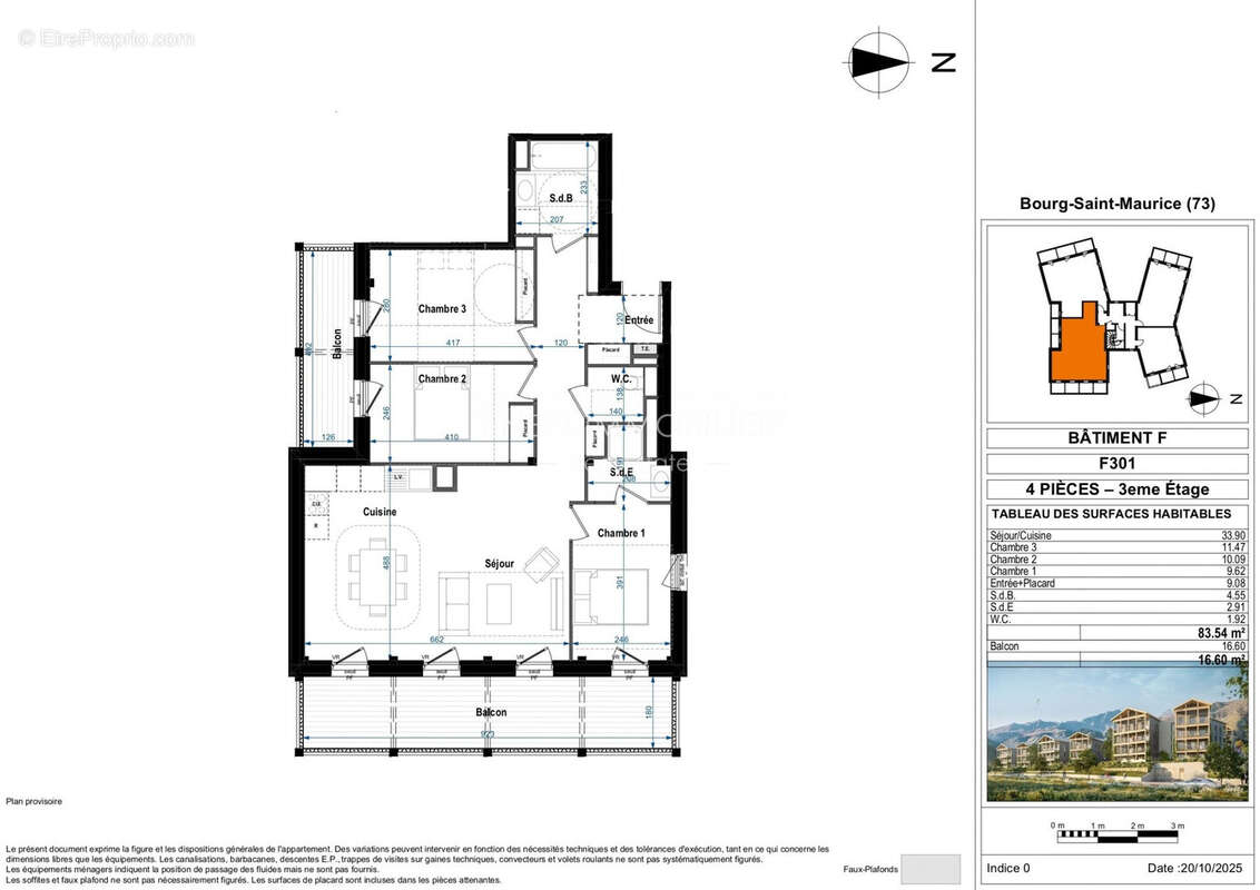 Appartement à BOURG-SAINT-MAURICE