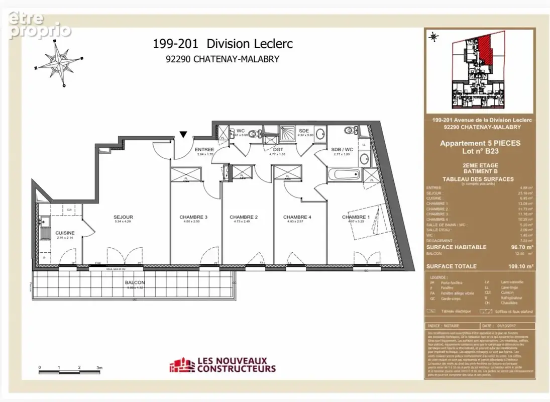 Appartement 96m² à châtenay-malabry - photo 8