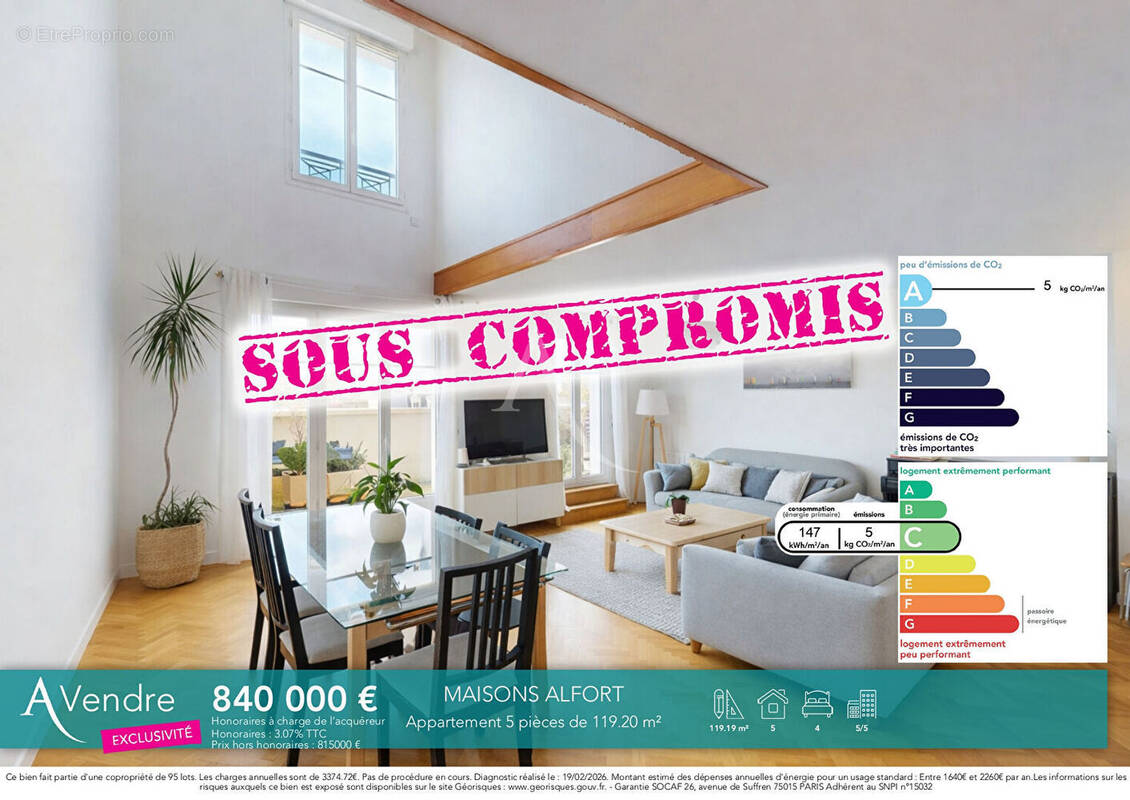 Appartement à MAISONS-ALFORT