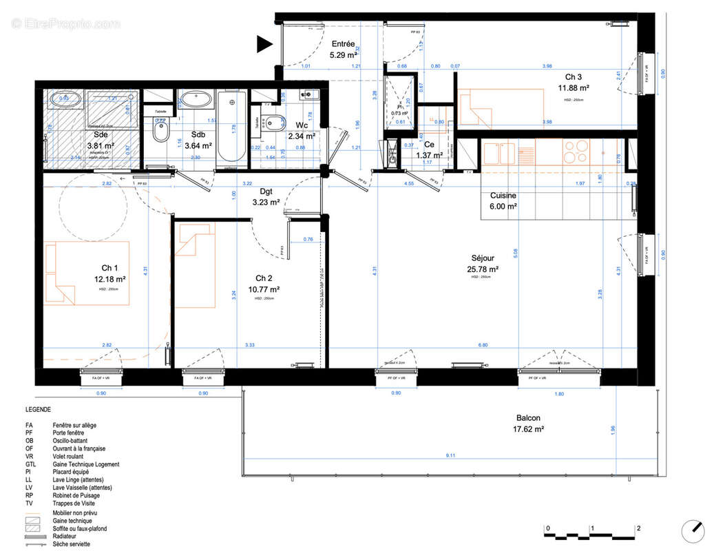 Appartement T4 de standing avec vaste balcon + 2 parkings   Marcq-en-Barœul secteur Brossolette - photo 19