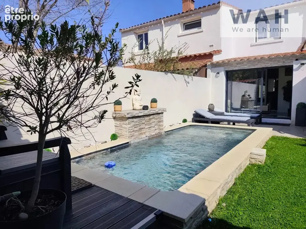 Vente maison t5 en r+1 avec jardin et piscine - lunel (34400 - photo 2