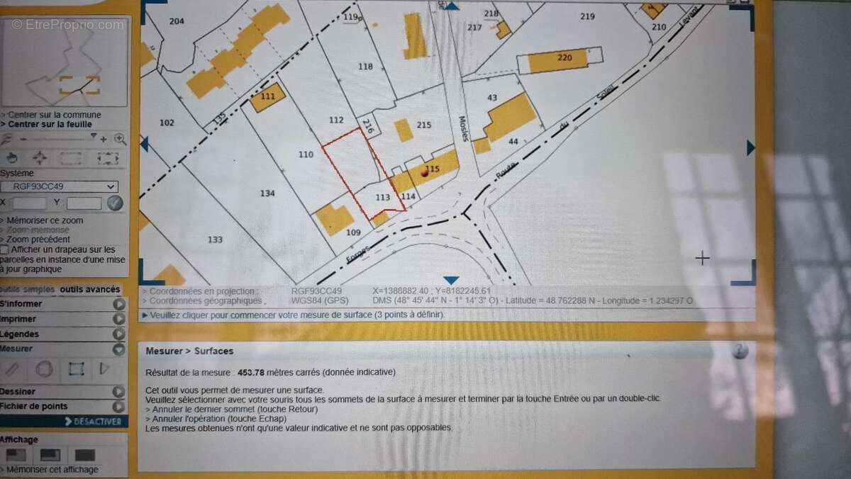 Terrain à LA CHAISE-BAUDOUIN