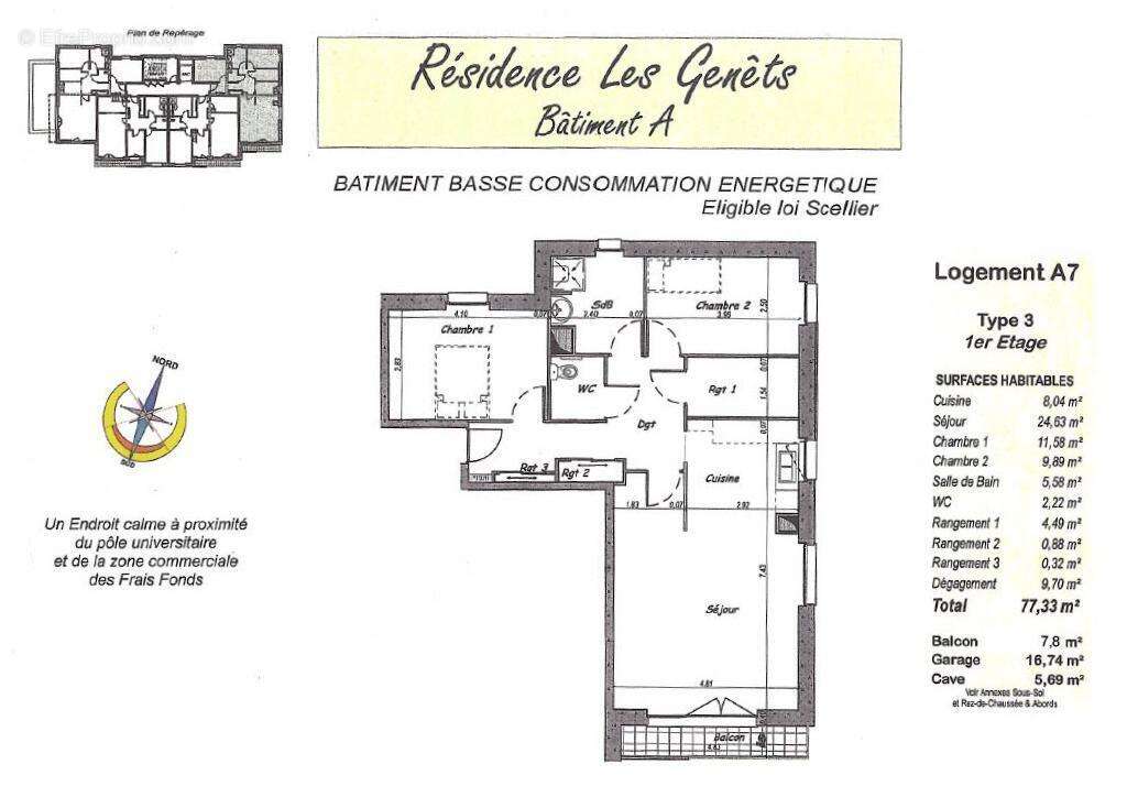 PLAN - Appartement à LONGUENESSE