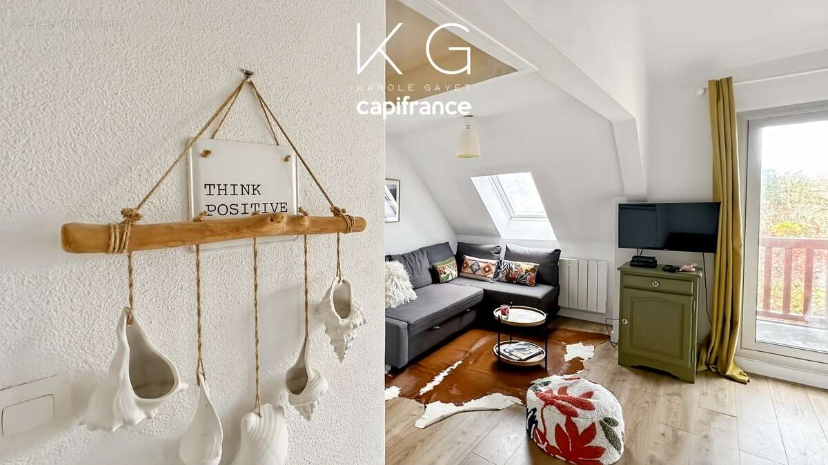 EXCLUSIVITE, à Tourgeville proche plage bel appartement en duplex 48 m2 à vendre 2 chambres, balcon et parking - photo 5