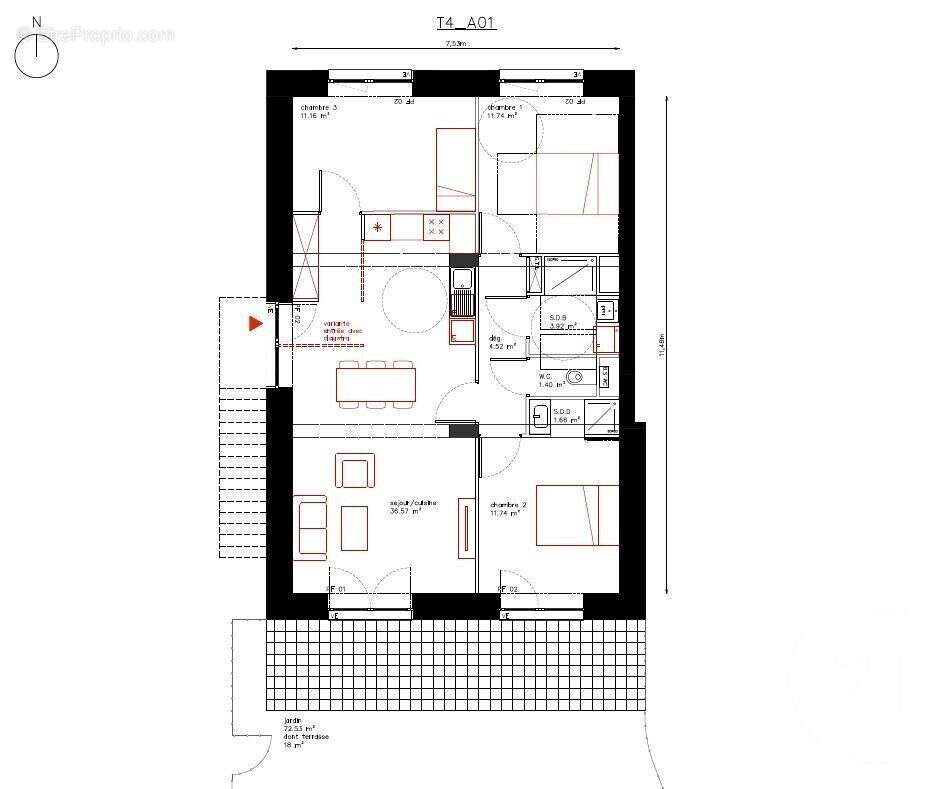 Maison 82 m² à Neufchatel-Hardelot  - photo 5