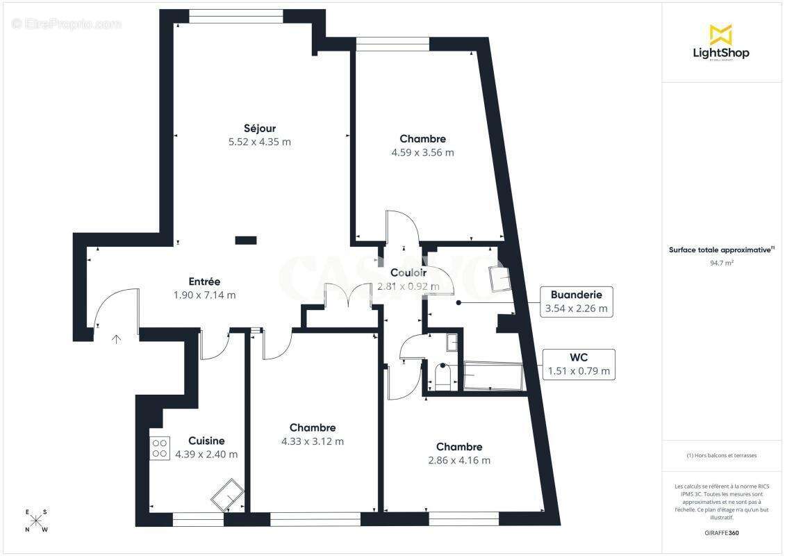 Appartement à PARIS-16E