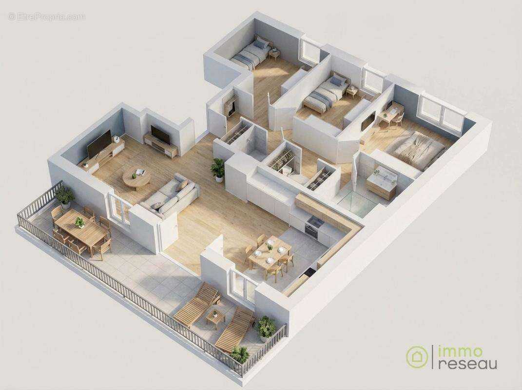 Appartement en résidence - photo 14