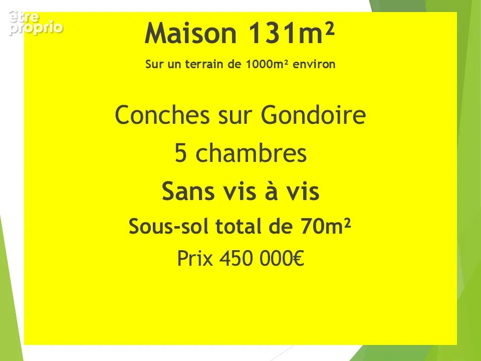 Maison à CONCHES-SUR-GONDOIRE