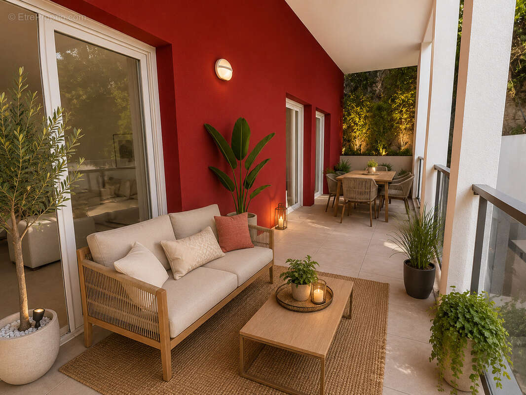 Nice nord   3p 73m2 - dernier étage, terrasse 21m2 plein sud, résidence neuve - photo 2