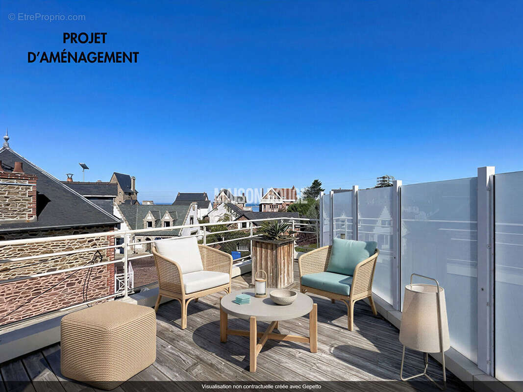 Immeuble d'exception avec roof-top, trois appartements au coeur du val-andre - photo 3
