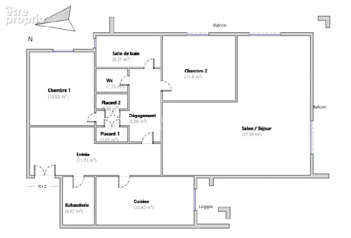 À rénover – Appartement 4 pièces avec balcon et parking - photo 2