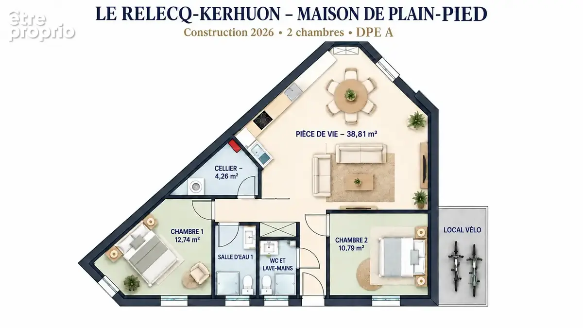 Nouveaute   le relecq-kerhuon   maison  de plain-pied à 5 minutes de la plage - photo 13