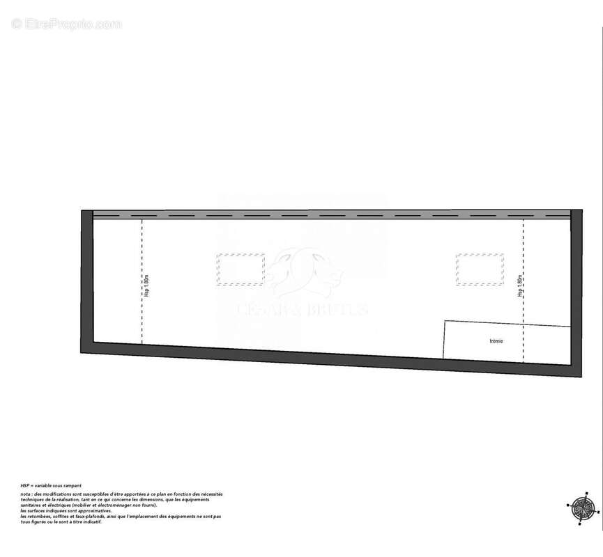 Plan 1 étage - Appartement à TASSIN-LA-DEMI-LUNE