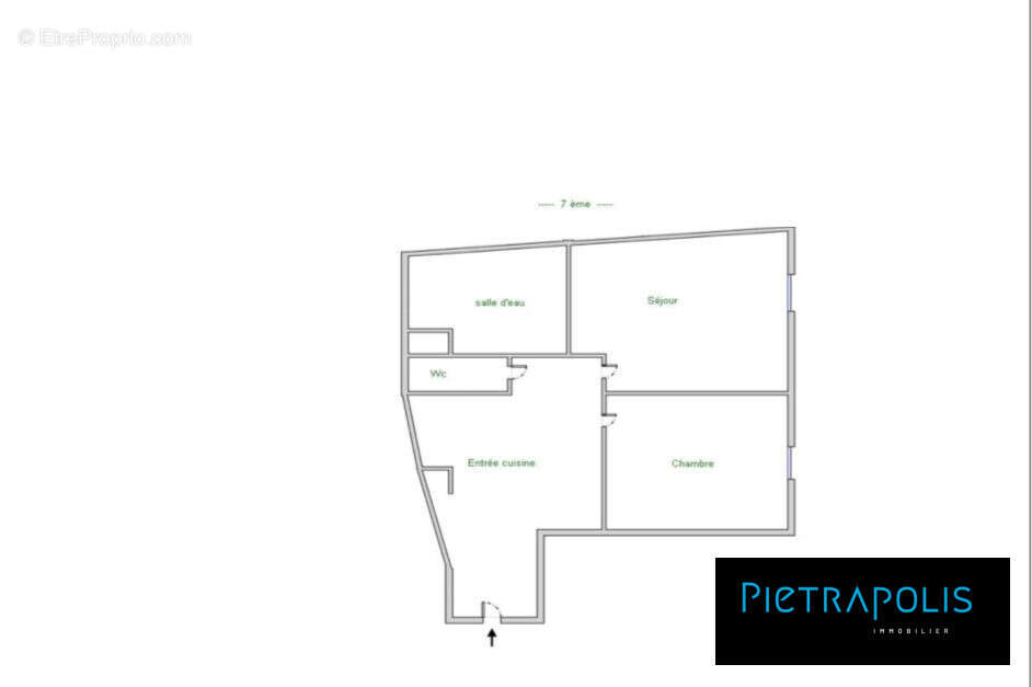 Plan - Appartement à LYON-7E