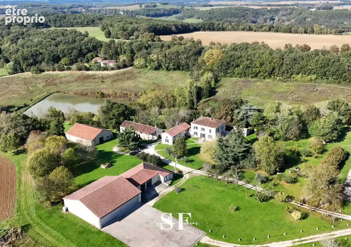 Nord agen - ensemble immobilier avec 100 ha de terres - photo 2