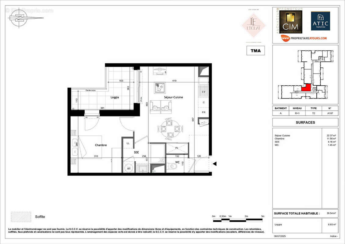 Appartement à SAINT-CYR-SUR-LOIRE