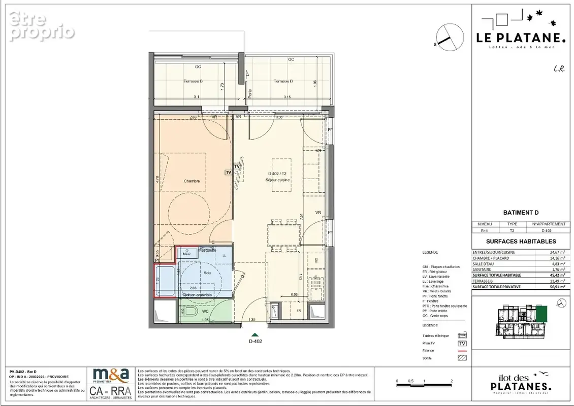 Appartement 45 m² à Lattes  - photo 3