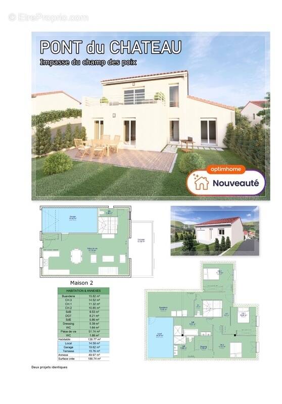 Terrain à PONT-DU-CHATEAU