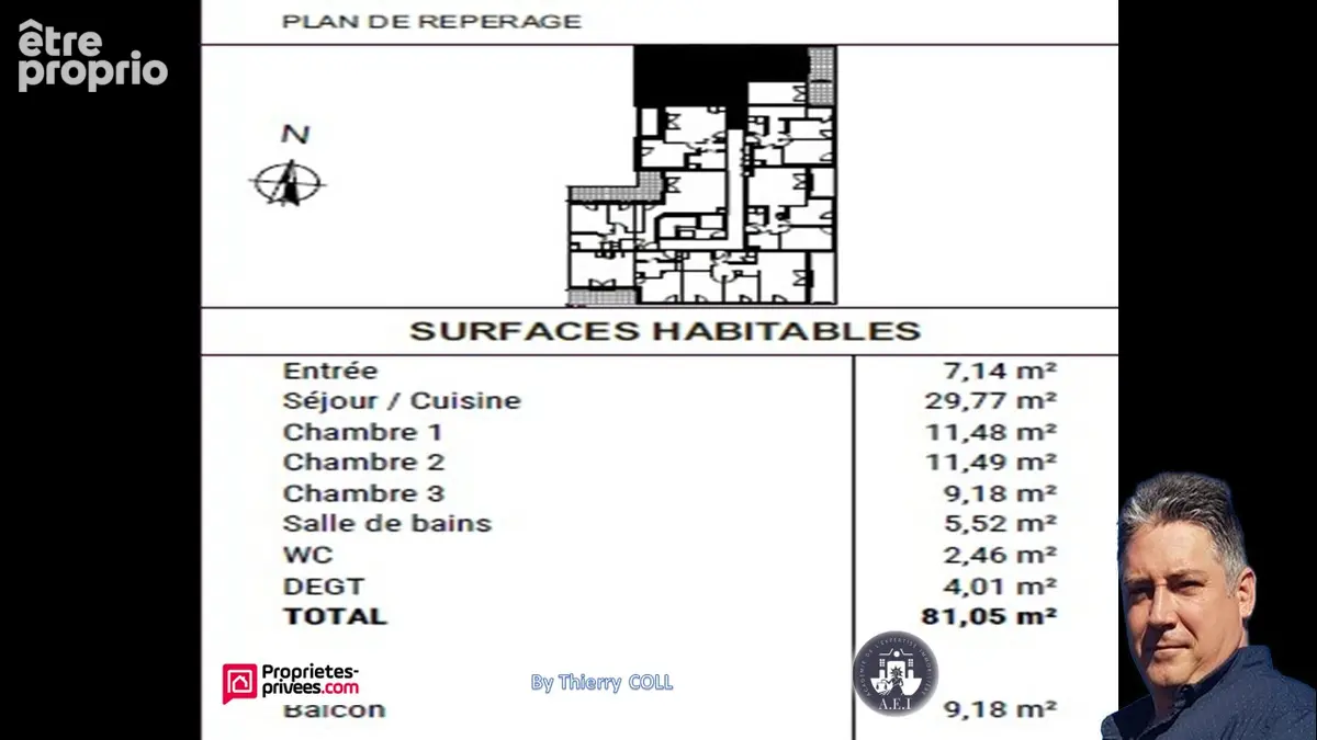 Appartement t4 rillieux la pape de  81.05 m2  - 3 chambres - photo 8