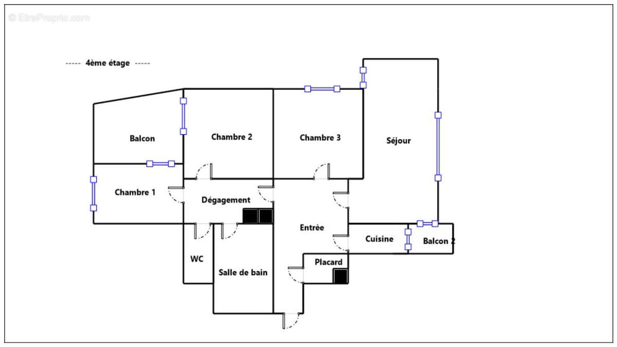 Appartement à PARIS-19E