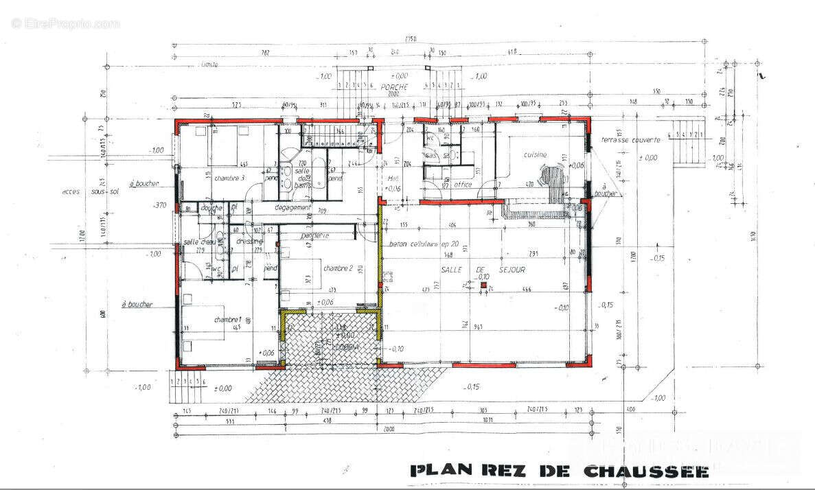 Plan du RDC - Maison à SAULX-LES-CHARTREUX