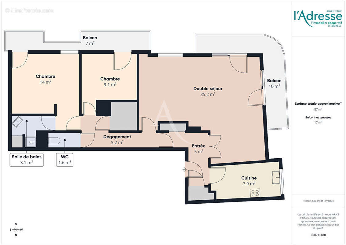 Appartement Alfortville 4 pièce(s) 87m² - photo 11
