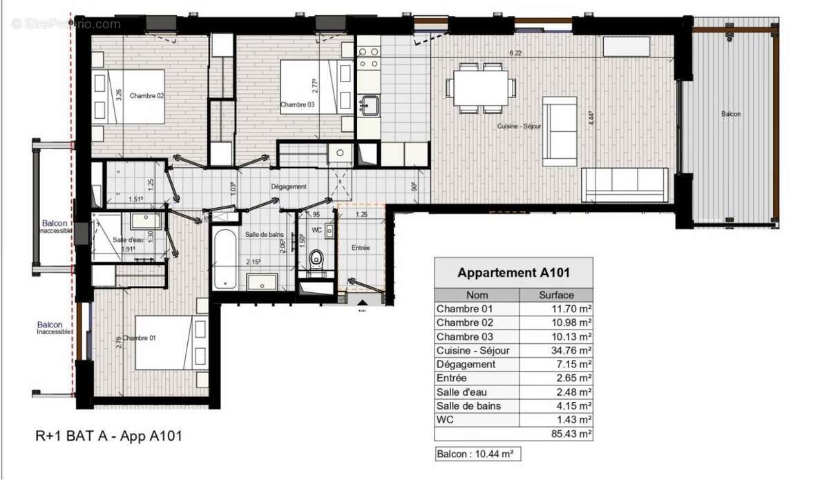 Appartement à MORILLON